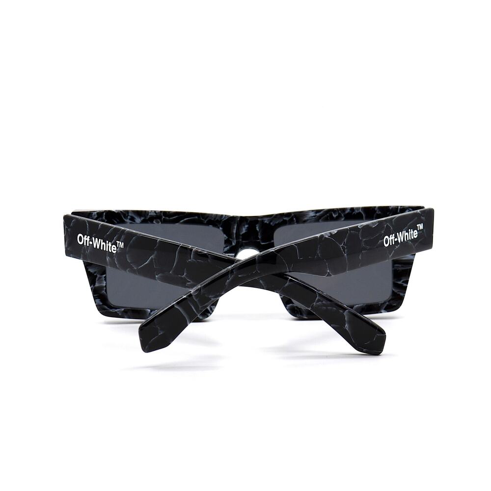 OFF-WHITE 0ER1017 BLACK MARBLE DARK GREY WOMEN'S AUTHENTIC SUNGLASSES - Picture 7 of 11